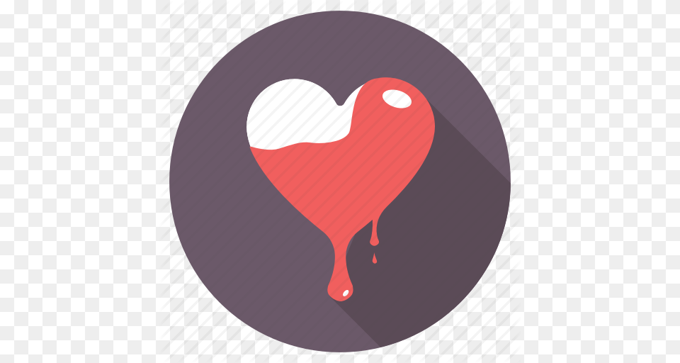 Bleeding Heart Crazy Love Dripping Heart Emotions Passion Icon, Balloon Png
