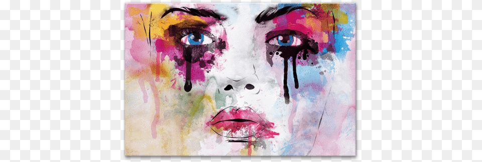 Blemished By Beauty Girls Collage Portrait Modern Canvas Art Print, Modern Art, Painting, Person Free Png
