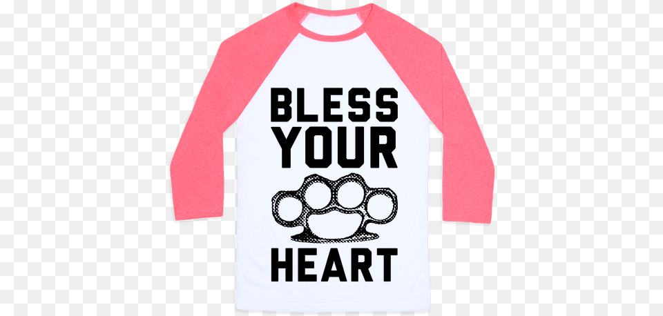 Bless Your Heart Baseball Tee Cupcake Curls Raglan Funny Workout Raglan From Activate, Clothing, Long Sleeve, Sleeve, T-shirt Free Transparent Png