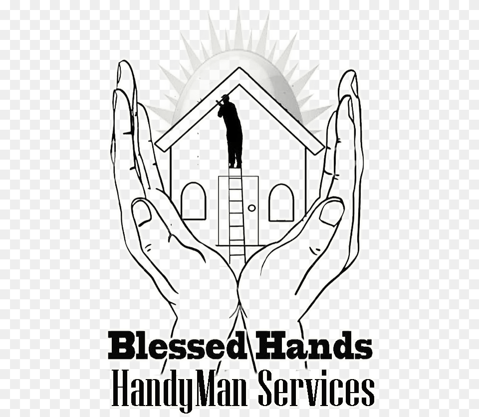 Blessed Hands Handyman Services Inc, Symbol, Logo, Emblem, Male Png Image
