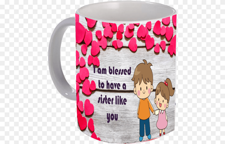 Blessed Mug, Cup, Baby, Person, Face Free Png Download