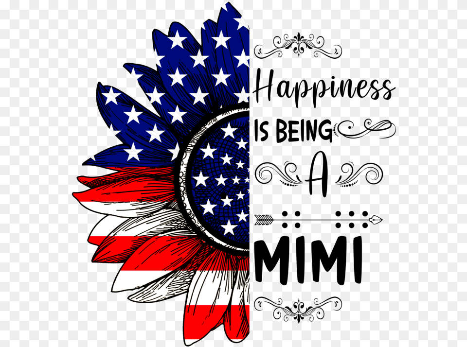 Blessed To Be Called Mom With Sunflower, American Flag, Flag Free Transparent Png