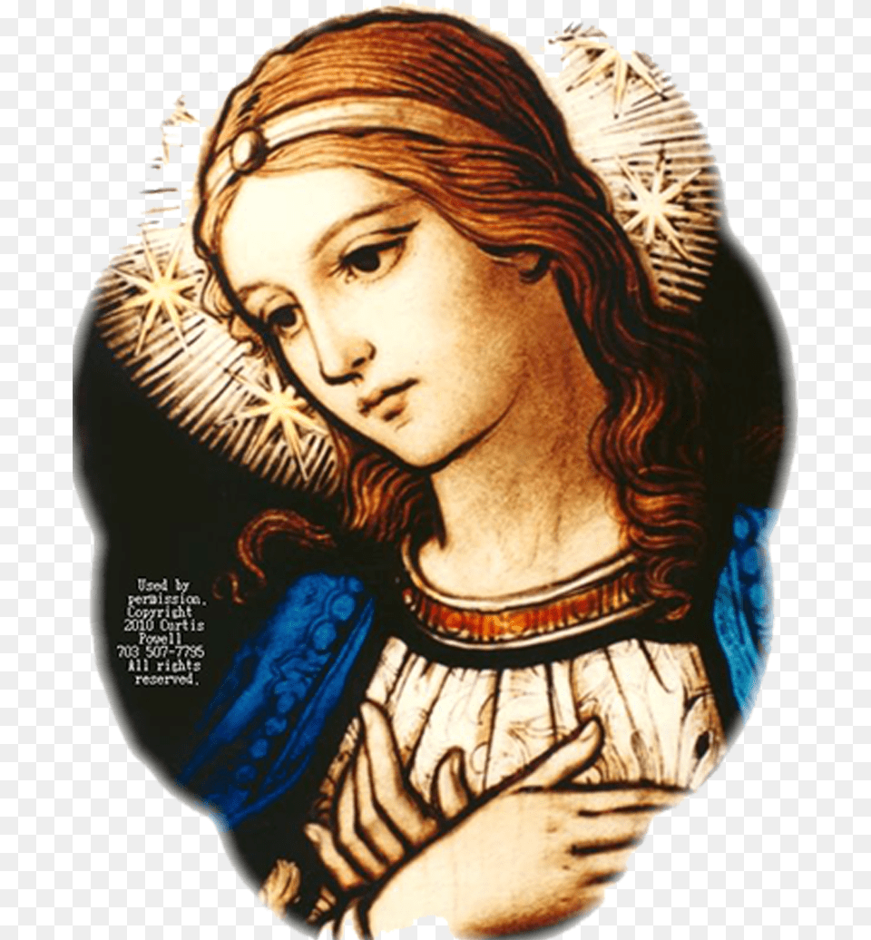 Blessed Virgin Mary S Nativity Ave Maria Stained Glass, Woman, Person, Painting, Female Free Transparent Png