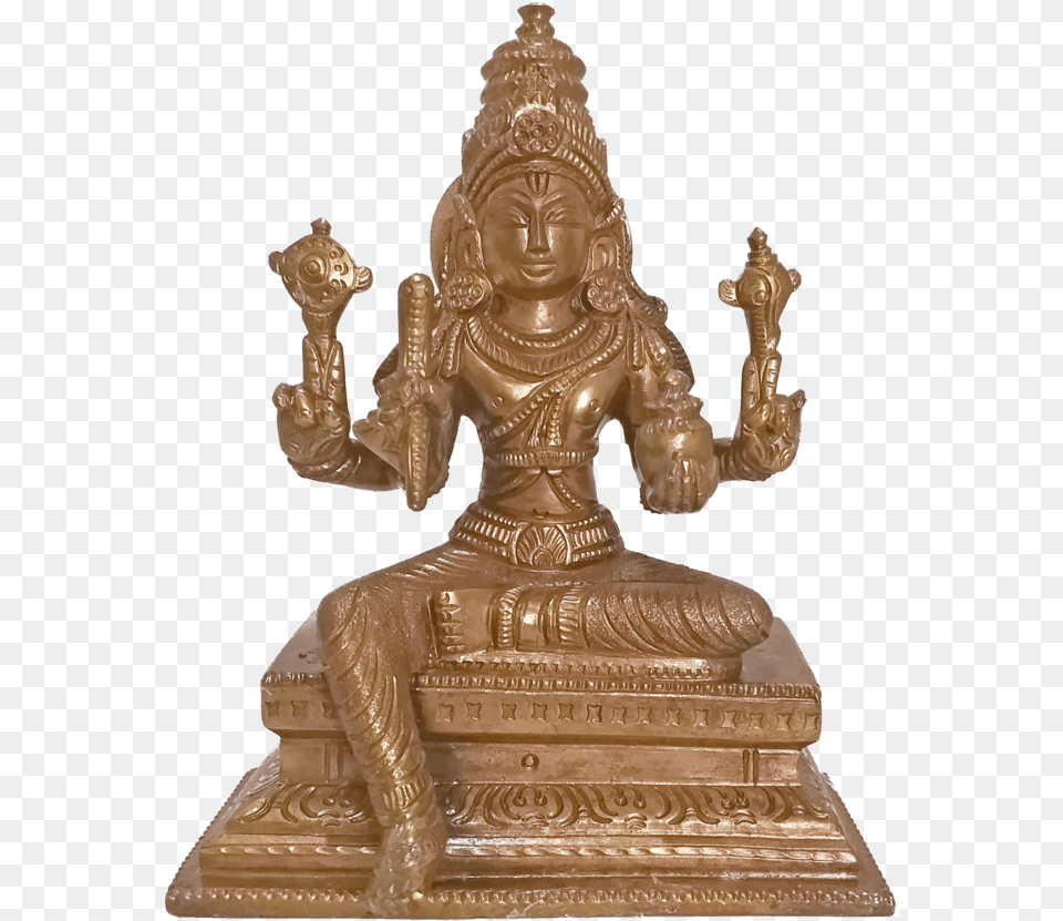Blessing Lord Sri Venkateswara Holding Sangu Bronze Bronze Sculpture, Art, Adult, Wedding, Person Png