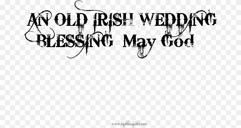 Blessing May Good Nice Irish Word Art Tattoo Blessing Word Free Png Download