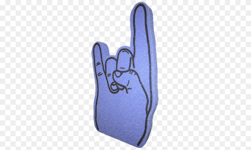 Bleu Rock Sign Foam Hand, Cushion, Home Decor, Clothing, Glove Free Png Download