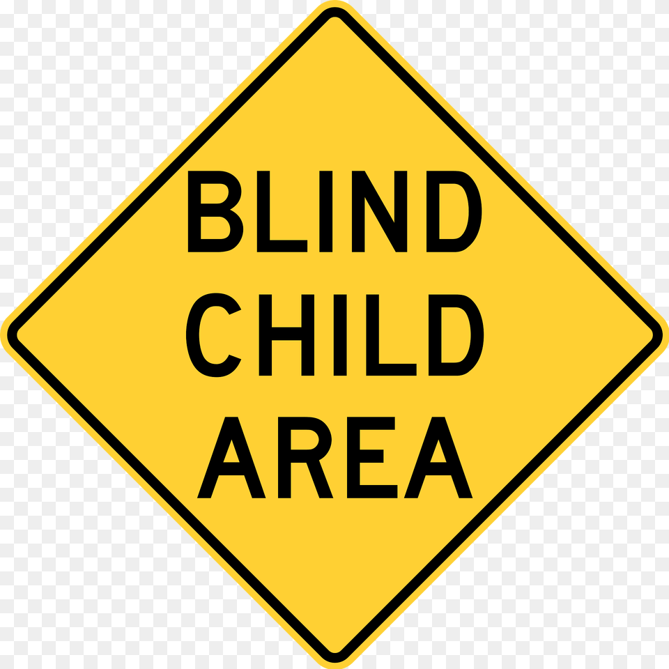 Blind Child Area New York State Clipart, Sign, Symbol, Road Sign Free Png