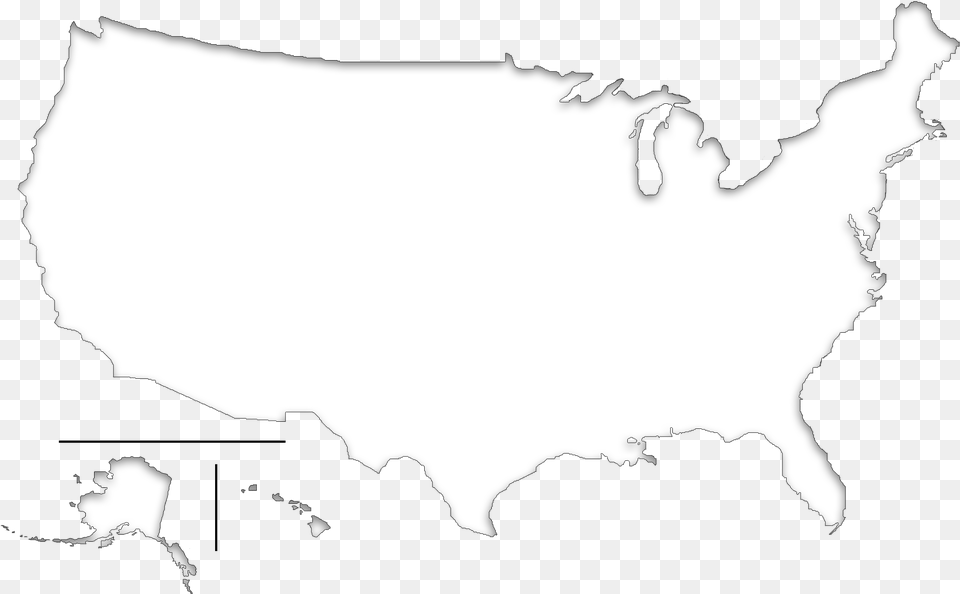 Blind Map Of Usa Svg Black And White Library White Us Map Icon, Silhouette, Stencil, Adult, Female Png Image