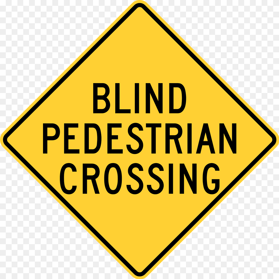 Blind Pedestrian Crossing Pennsylvania Clipart, Sign, Symbol, Road Sign Free Transparent Png