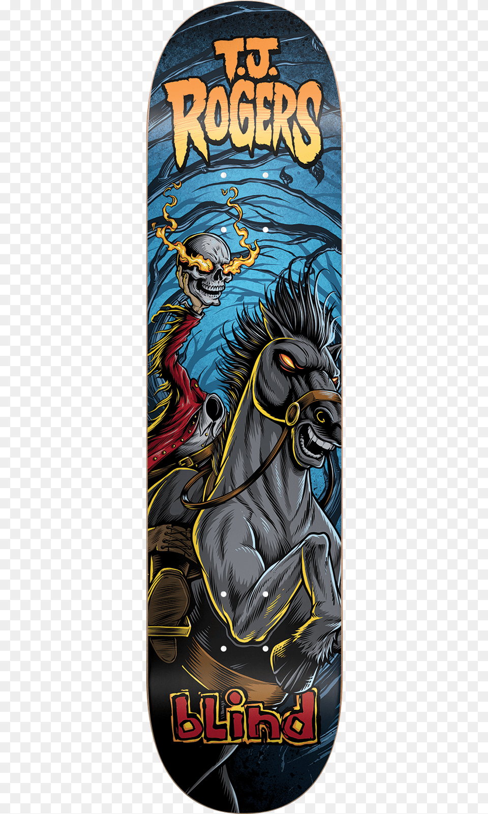 Blind Rogers Fairy Tale Headless Horseman Skateboard Blind Tj Rogers Resin 7 Fairy Tale Headless Horseman, Book, Publication, Person, Comics Png