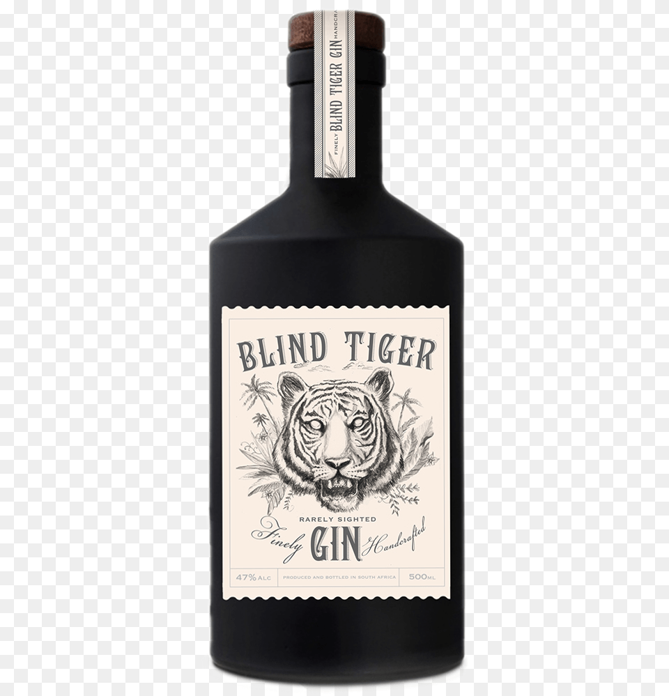 Blind Tiger Gin Almod Petit Red Wine Do Terra Alta, Alcohol, Beverage, Liquor, Animal Free Transparent Png