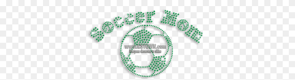 Bling Green Soccer Mom Rhinestone Iron On Design Circle, Pattern, Chandelier, Lamp, Accessories Free Transparent Png