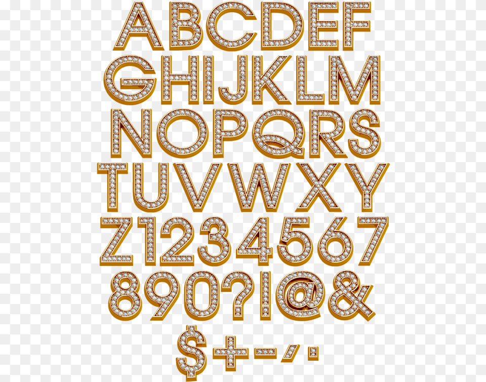 Bling Letters, Text, Symbol, Number Free Png Download