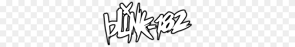 Blink 182 Logo White, Art, Graffiti, Text, Dynamite Free Transparent Png