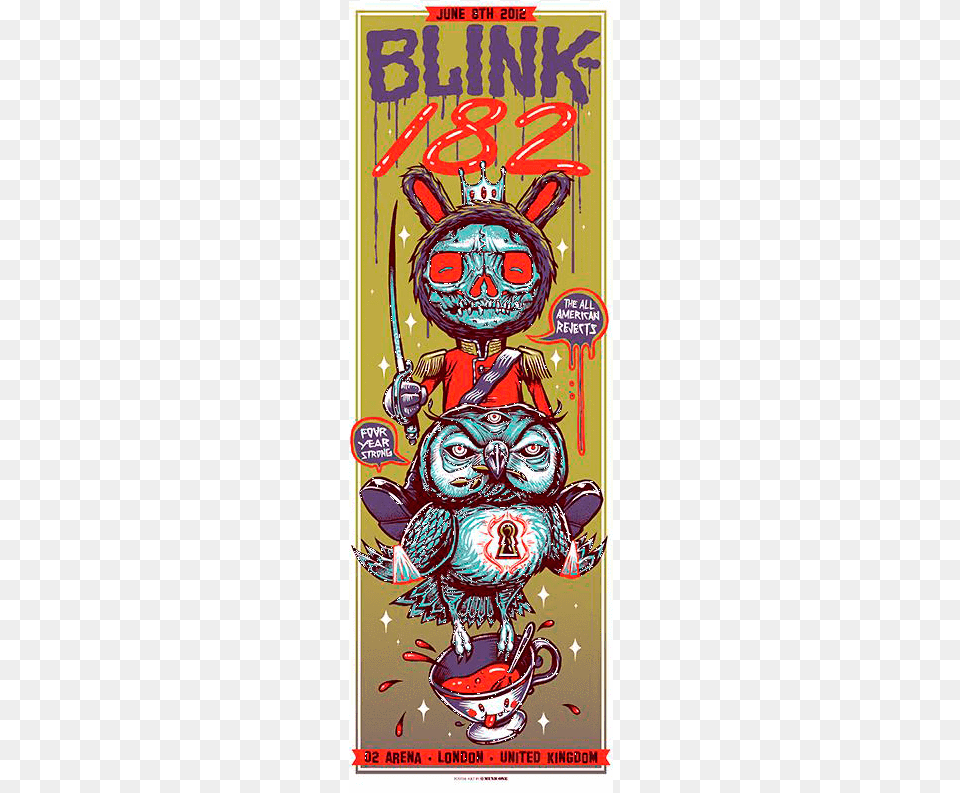 Blink 182 Rabbit Poster, Advertisement, Book, Comics, Publication Free Png