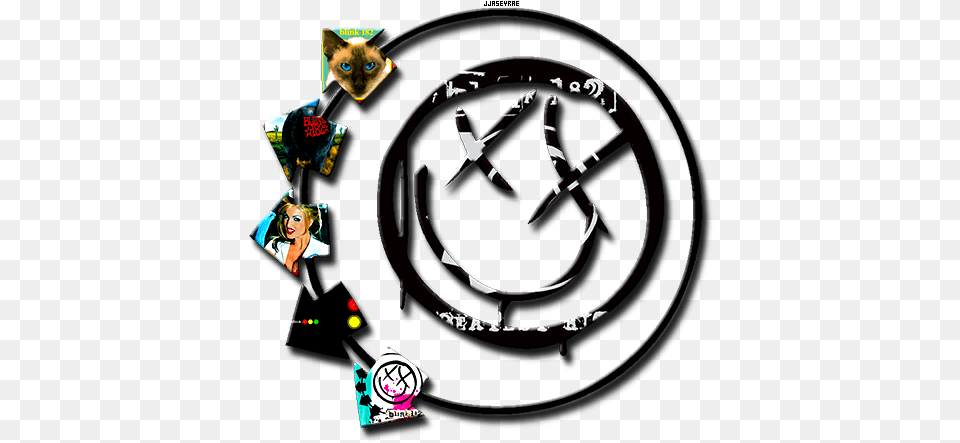 Blink 182 Smiley 6 Arrows, Adult, Female, Person, Woman Png