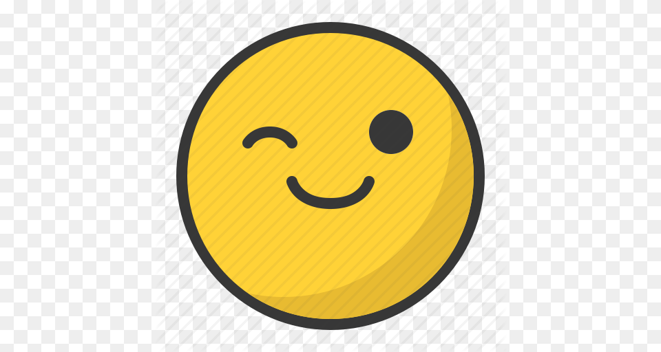 Blink Emoji Emoticon Happy Smile Icon Png