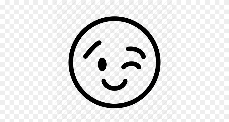 Blink Emoji Emoticon Happy Smiley Wink Icon, Photography Png Image