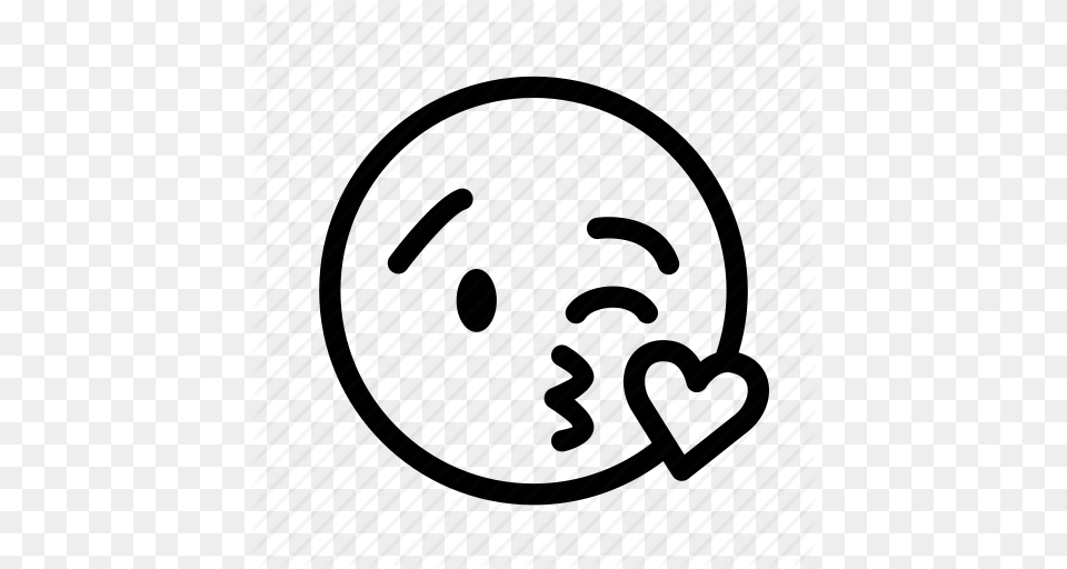 Blink Emoji Emoticon Heart Kiss Love Wink Icon Png Image