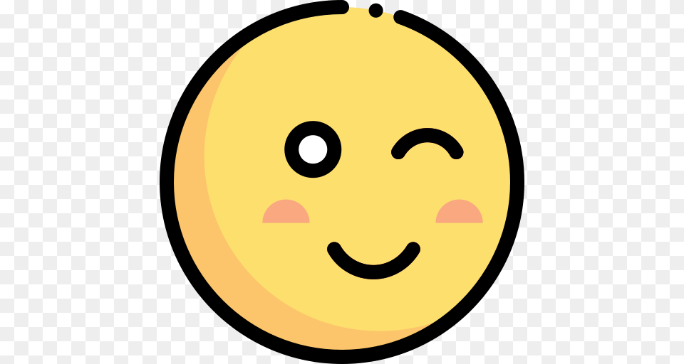 Blink Smiley Icon With And Vector Format For Unlimited, Food, Sweets, Astronomy, Moon Free Transparent Png