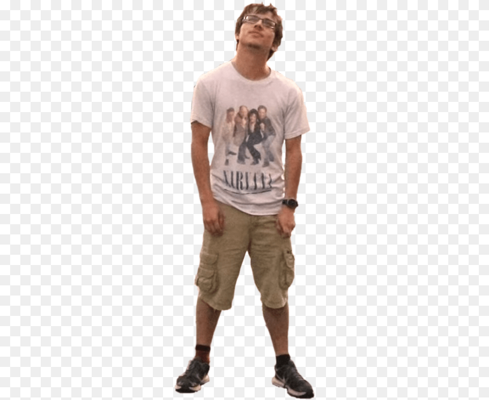 Blinko On Twitter Standing, Clothing, T-shirt, Shorts, Adult Free Transparent Png