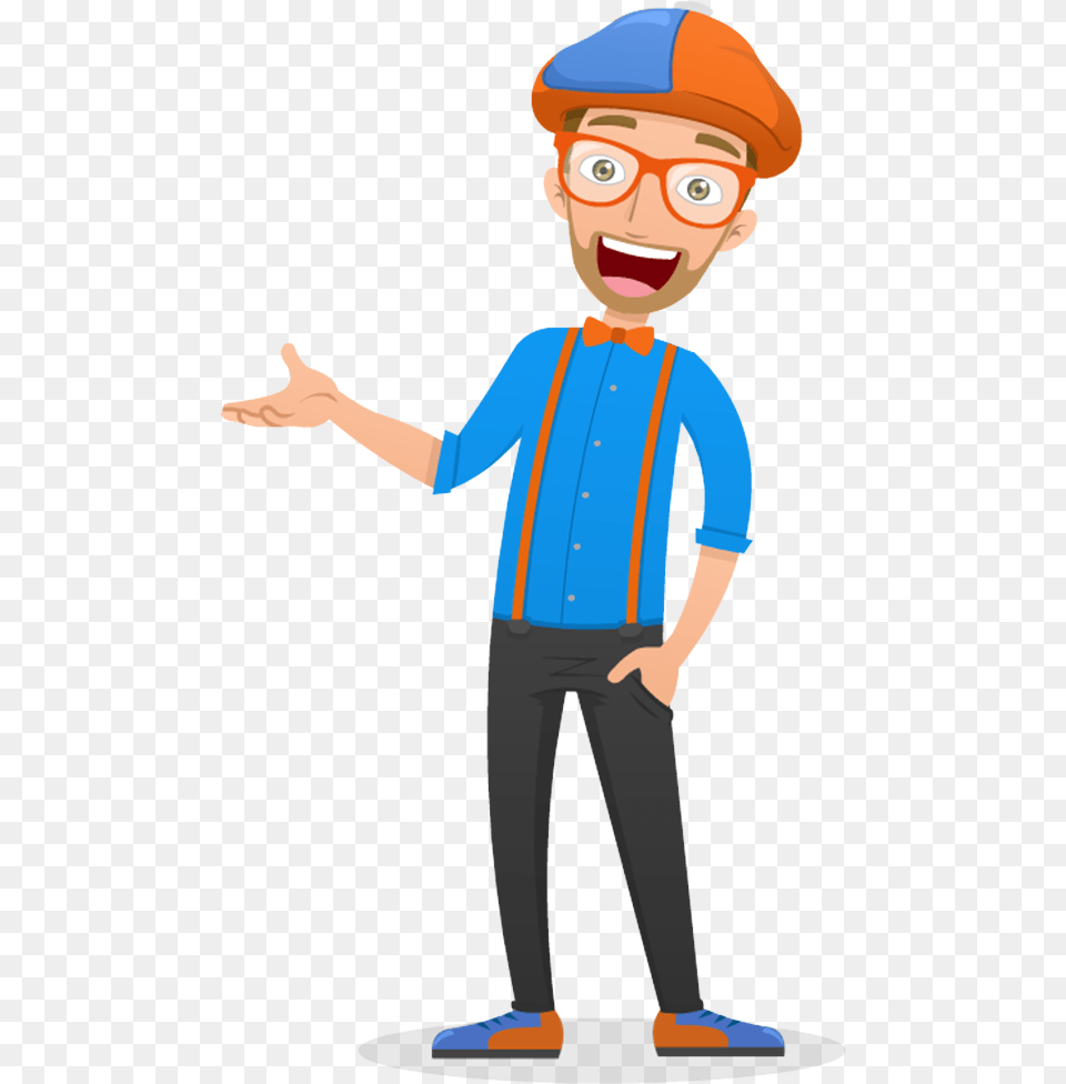 Blippi Svg, Person, People, Head, Face Free Png