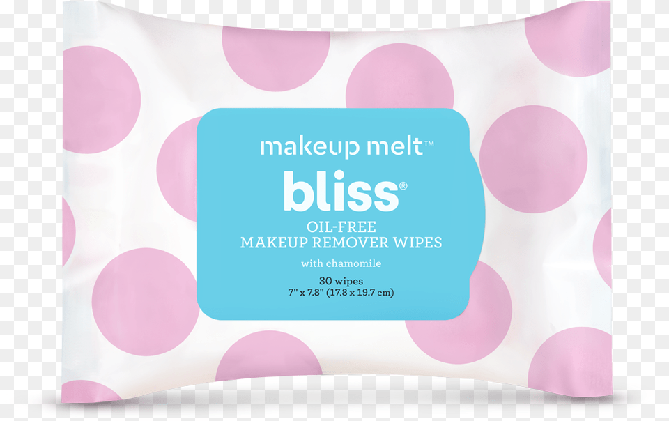 Bliss Makeup Melt Wipes Bliss Makeup Remover Wipe, Cushion, Home Decor, Pattern, Business Card Free Transparent Png