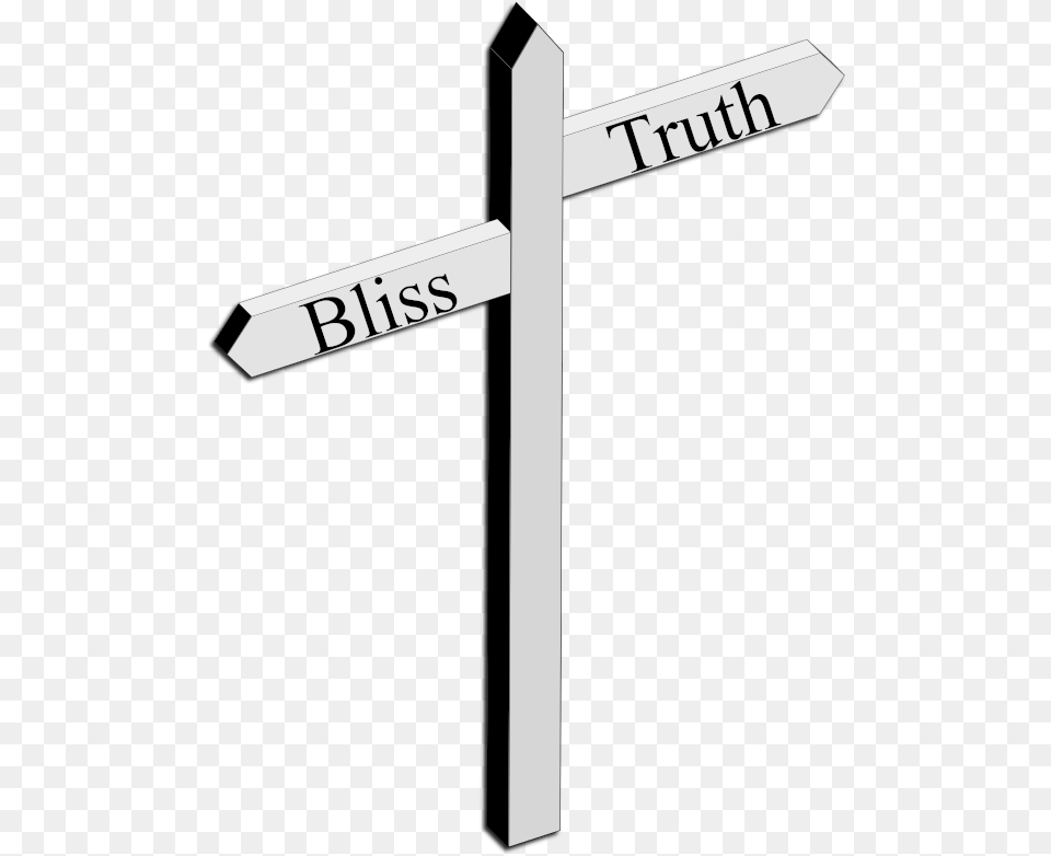 Blissful Truth Sign, Cross, Symbol, Road Sign Free Transparent Png