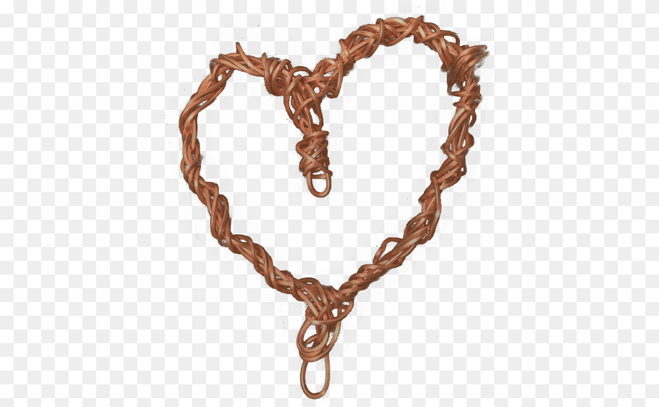 Blithe Ology Copper Heart Chain, Accessories, Jewelry Free Transparent Png