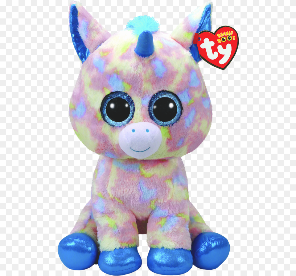 Blitz The Blue Multicoloured Unicorn, Plush, Toy Free Png