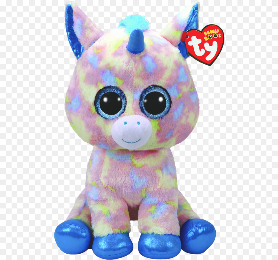 Blitz The Blue Multicoloured Unicorntitle Blitz Big Unicorn Beanie Boo, Plush, Toy Free Png Download