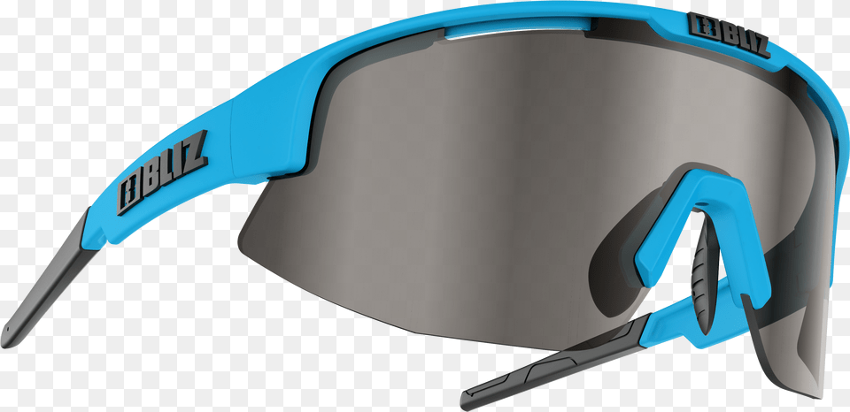 Bliz Matrix Sports Eyewear Shiny Blue Smoke W Silver Mirror Cat 3 Urheilulasit, Accessories, Goggles, Glasses, Sunglasses Png Image