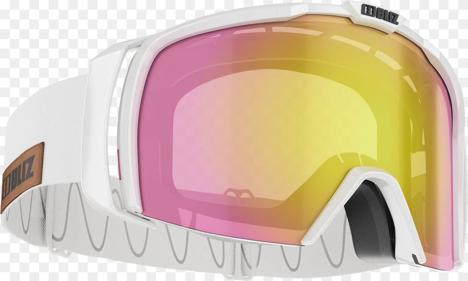 Bliz Nova Ski Goggles Shiny White Brown W Gold Rose Multi Cat 3, Accessories, Appliance, Device, Electrical Device Free Png Download