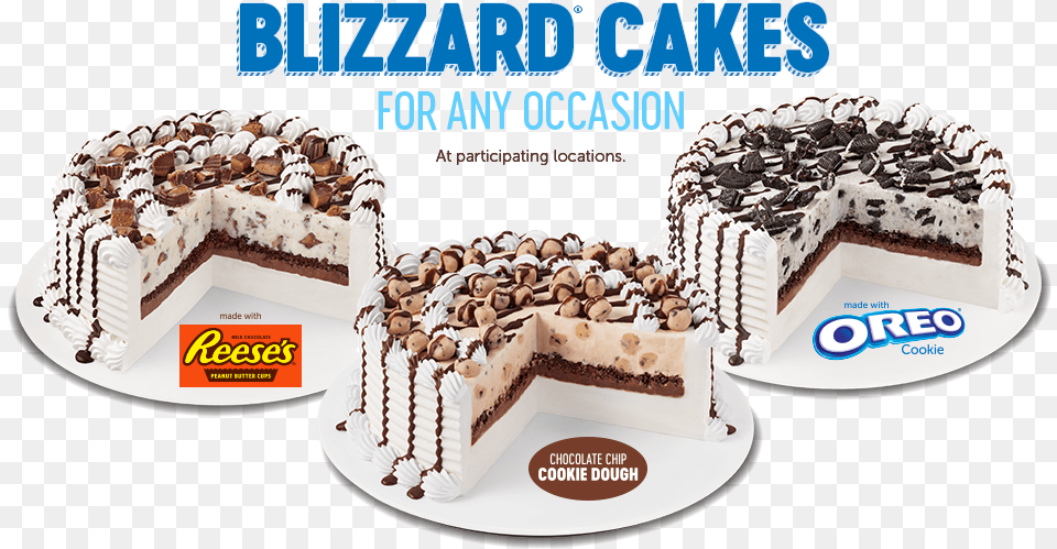 Blizzard Cakes For Any Occasion Oreo, Cake, Dessert, Food, Torte Free Png
