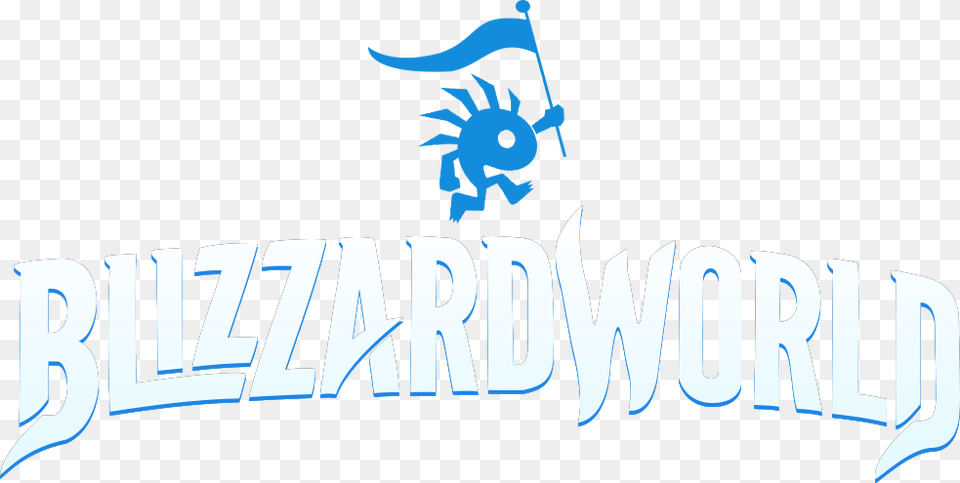 Blizzard World Logo Blizzard World Logo, Text, White Board, Ice Png Image