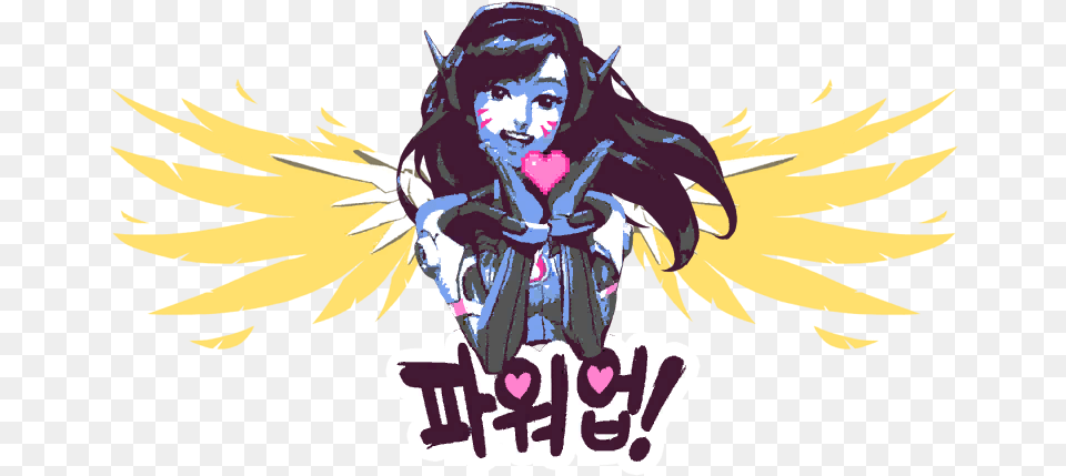 Blizzardblizzard Other Overwatch Dva Overwatch, Book, Comics, Publication, Adult Png Image