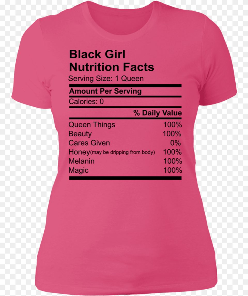 Blk Girl Facts T Shirt Ingredients, Clothing, T-shirt Free Transparent Png