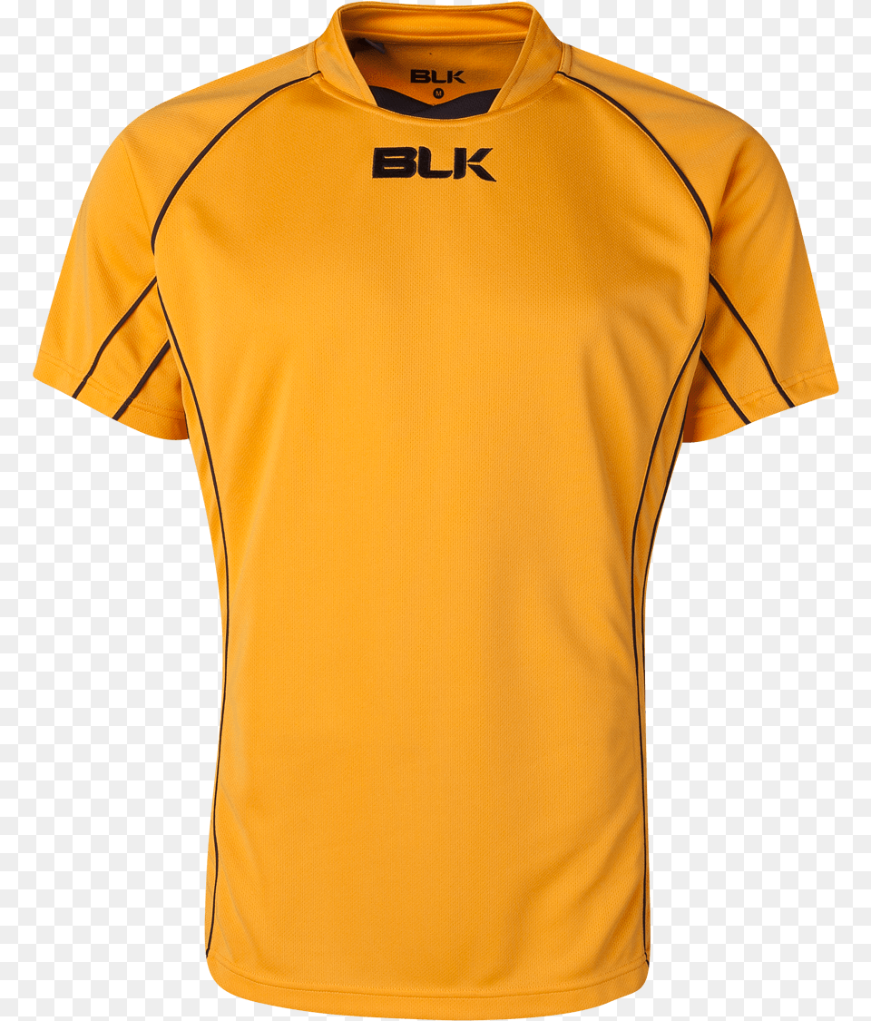 Blk Gold Icon Rugby Training Jersey World Rugby Shop Short Sleeve, Clothing, Shirt, T-shirt Free Png Download