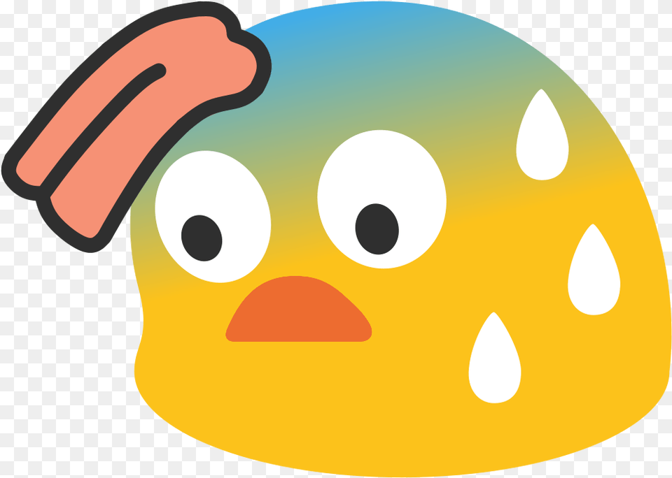 Blob Emojis Blob Sweat Emoji, Egg, Food, Disk Free Png