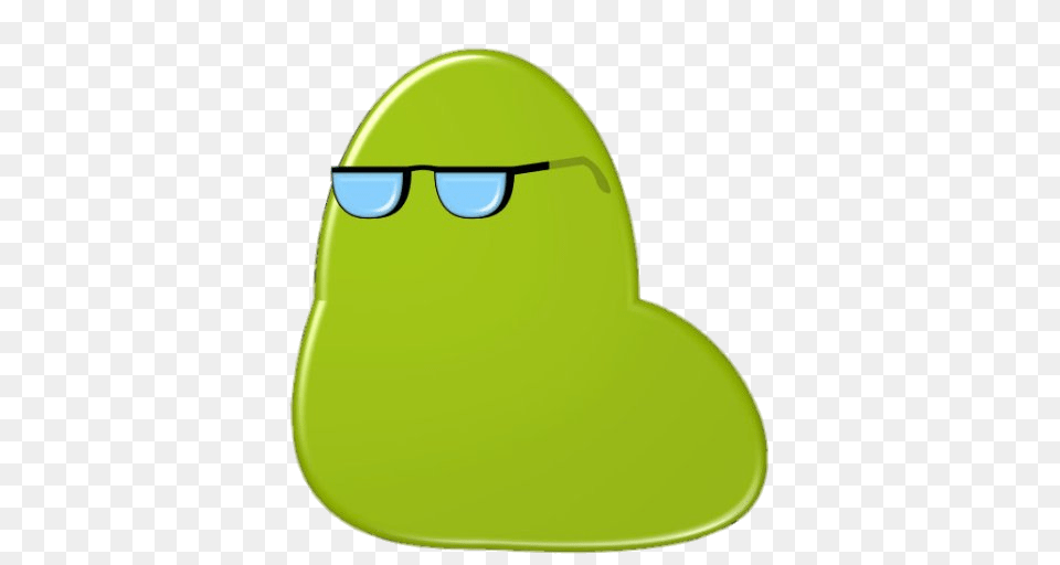 Blob With Glasses, Green, Accessories Png Image