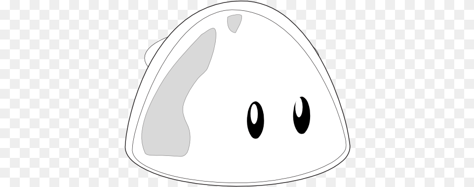 Blobby Black White Line Art, Clothing, Hardhat, Helmet Free Png