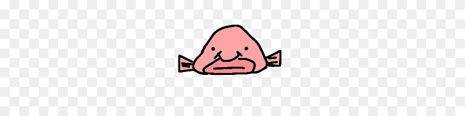 Blobfish Line Stickers Line Store, Clothing, Hat, Device, Grass Free Png Download