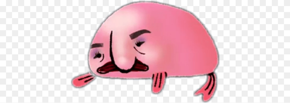 Blobfish Sticker Cartoon, Adult, Female, Person, Woman Png