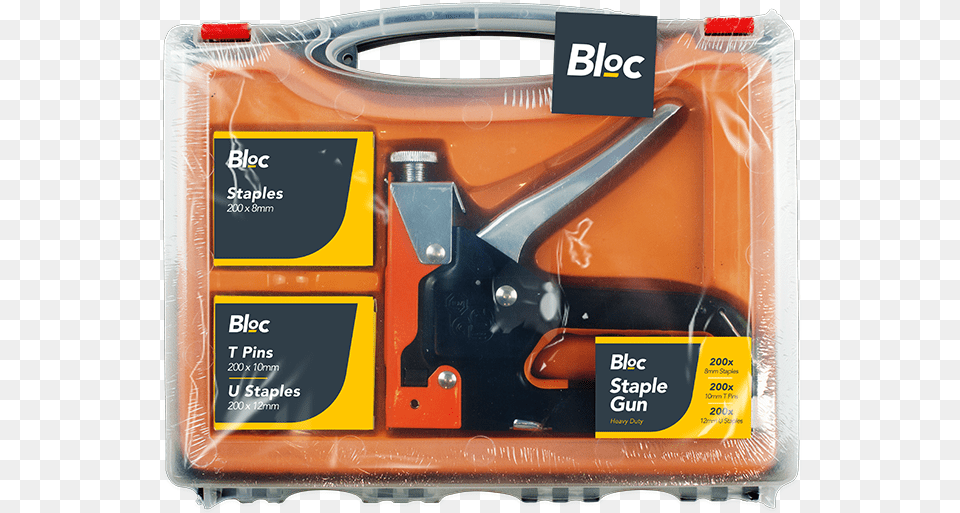 Bloc Industrial Staple Gun In Carry Case 200 Staples Staple, Device, Car, Transportation, Vehicle Png Image