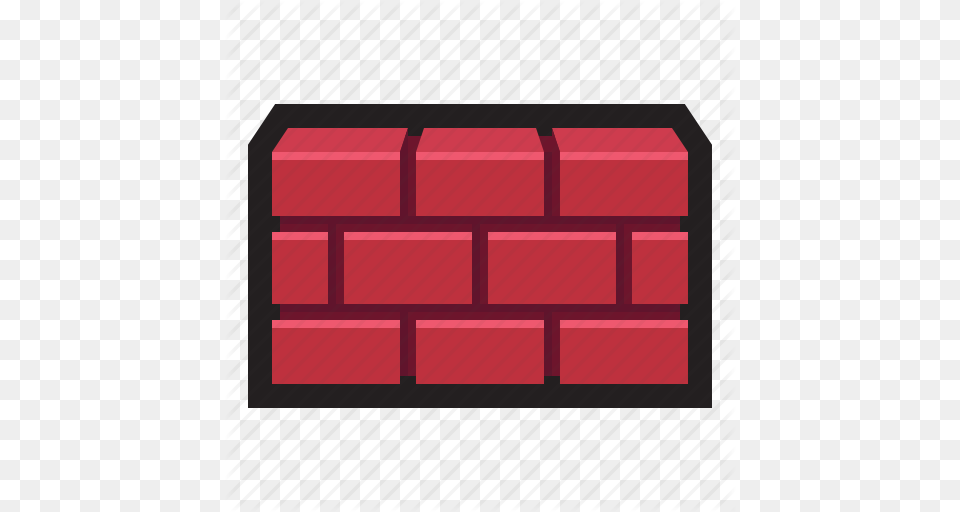 Block Brick Firewall Gateway Protect Security Wall Icon, Mailbox Free Png Download
