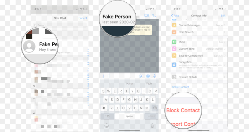Block Contacts In Whatsapp For Ios Screenshot, Text, Electronics, Mobile Phone, Phone Png