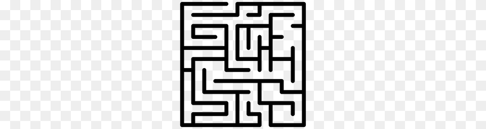 Block Maze Icon Download, Gray Png