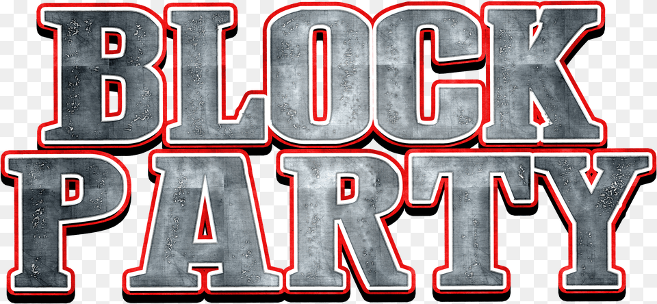 Block Party Logo Silver Png Image