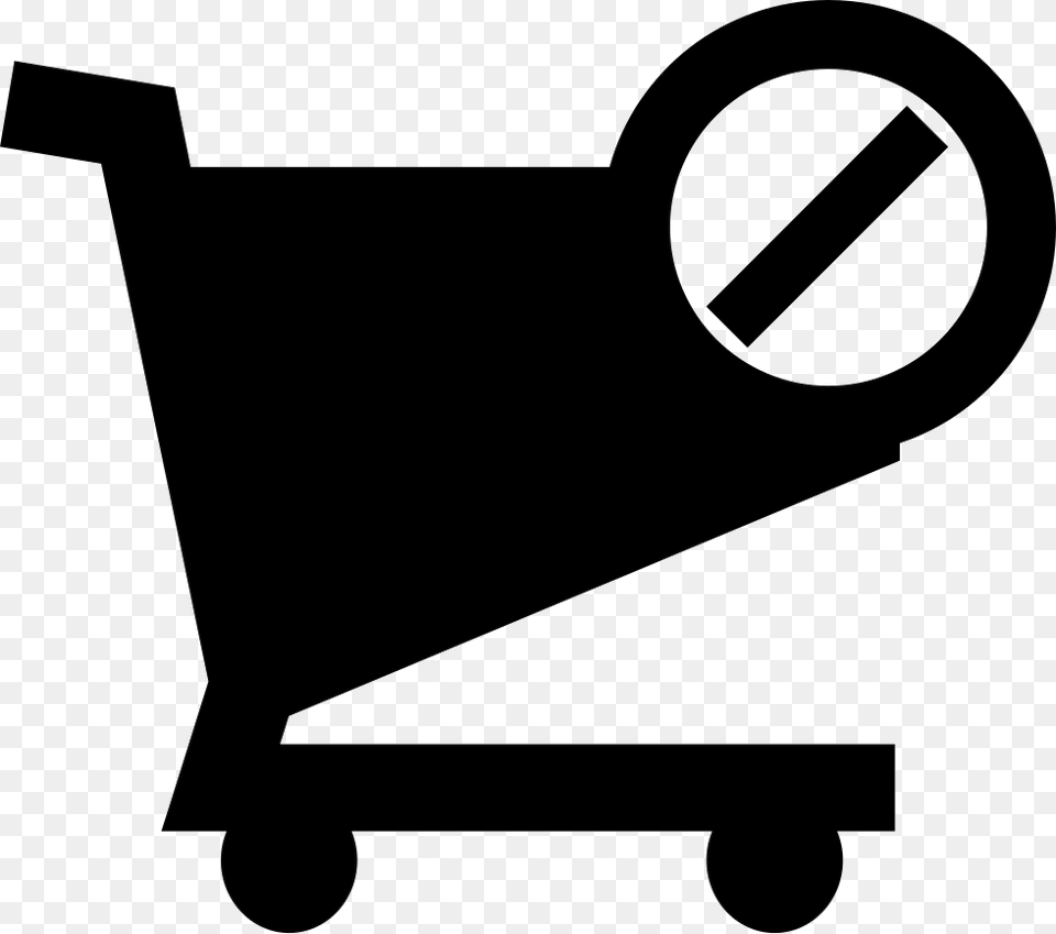 Blocked Shopping Cart E Commerce Symbol Shopping Cart, Stencil, Device, Grass, Lawn Png Image