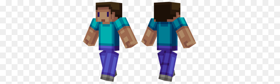 Blocky Steve Minecraft Skins, Clothing, Pants, Person, Body Part Free Png Download